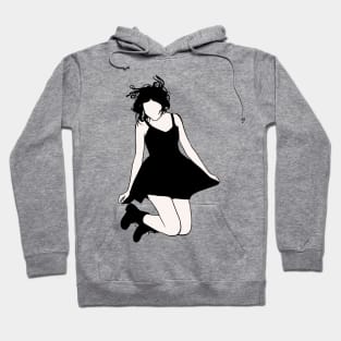 girl jumping Hoodie